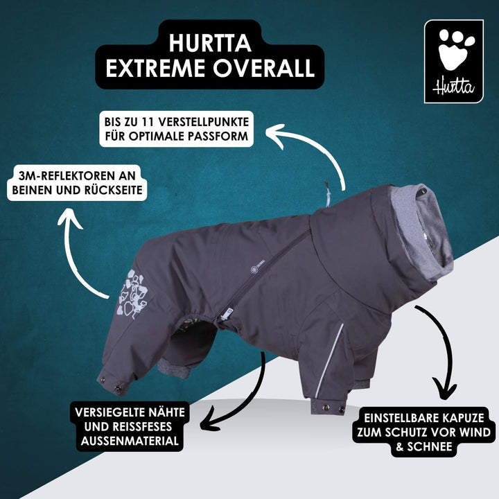 Extreme Overall Winterjacke für Hund (BlackBerry, 25S)