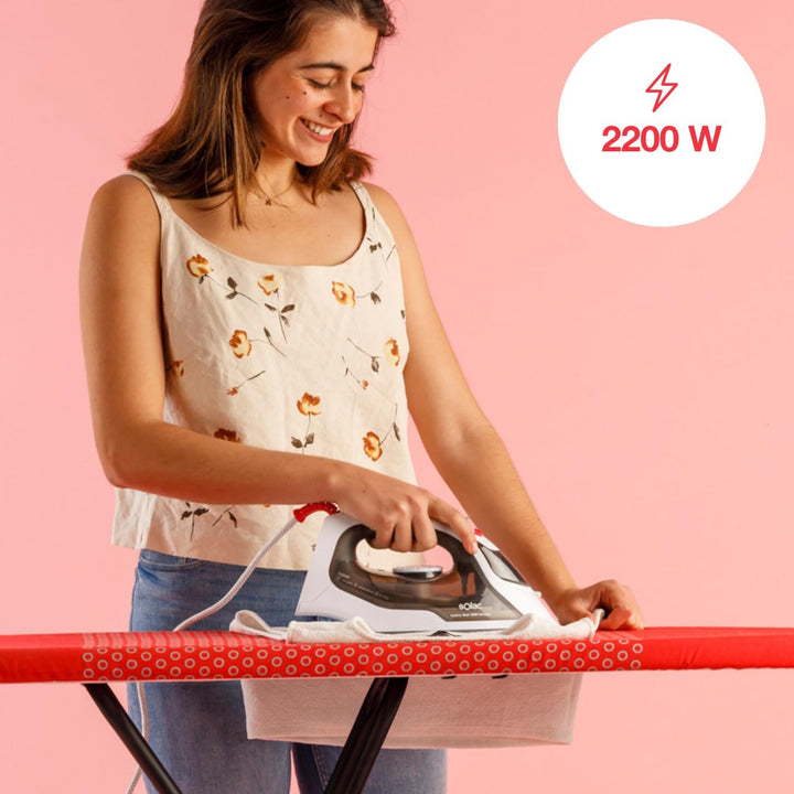 Solac - Dampfbügeleisen Optima Start 2200W | Dampfausstoss 100 g/min | Dampf 25 g/min | Spray-Funkti