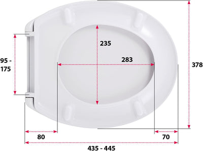 'aquaSu® Basic, WC-Sitz mit Motiv, Duroplast Toilettendeckel mit Absenkautomatik, Belastbar bis 200