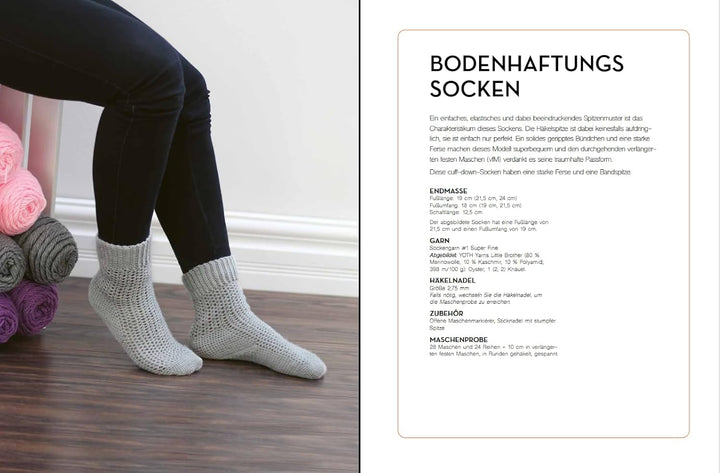 Stylische Socken selbst häkeln: Neue Ideen für Einsteiger und Fortgeschrittene, Taschenbuch