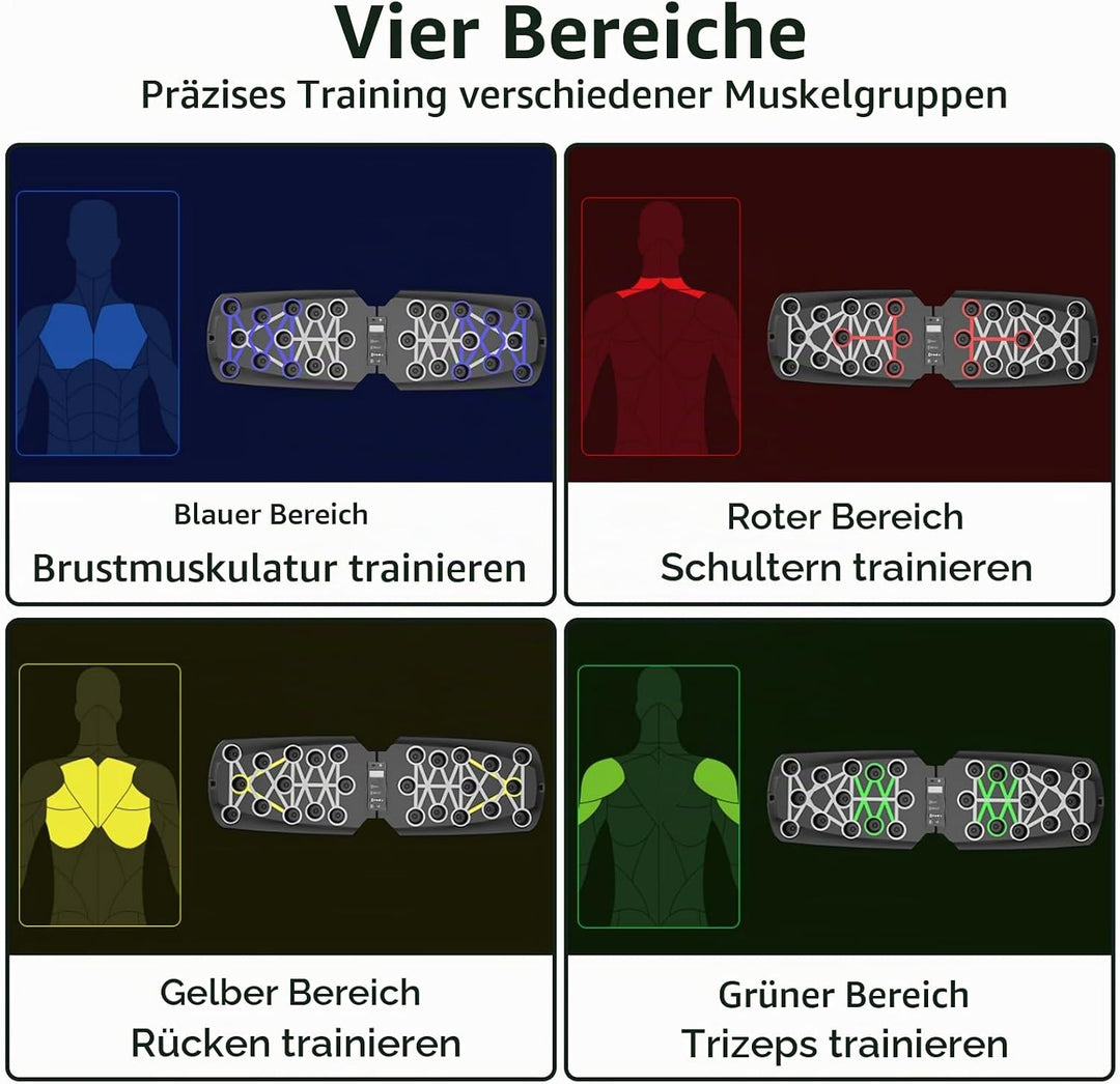 Hochschiebbares Brett, tragbare Multifunktions-abnehmbare 14-in-1-Liegestützstange, Krafttraining Li