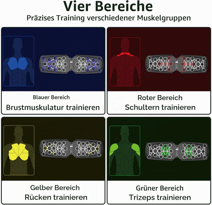 Hochschiebbares Brett, tragbare Multifunktions-abnehmbare 14-in-1-Liegestützstange, Krafttraining Li