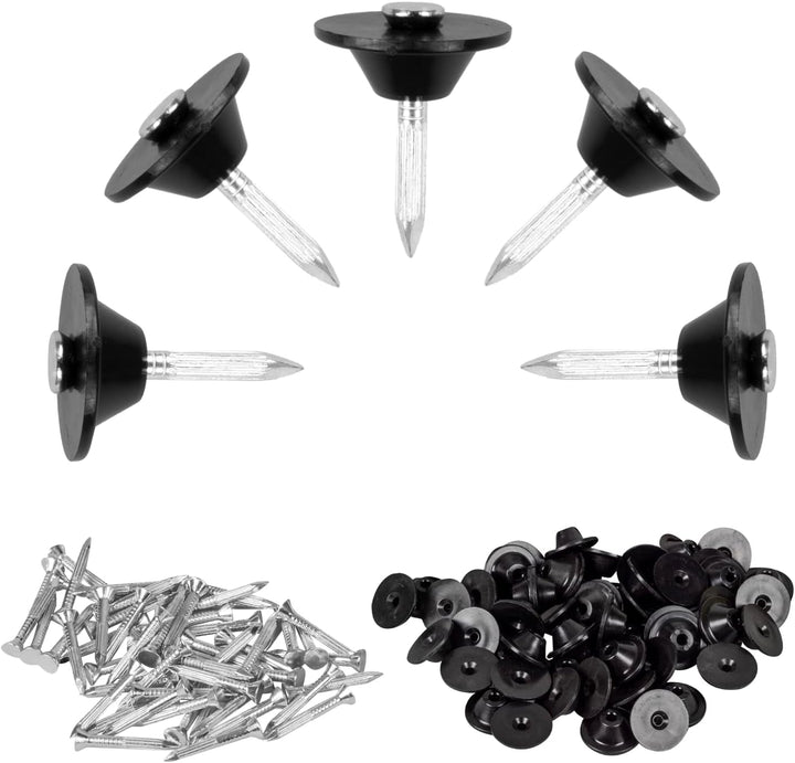 Windhager Dichtnägel für Noppenbahn - 100 STK. Montagenägel 3,5x30mm, Dichtscheibe: 22mm, Montageknö