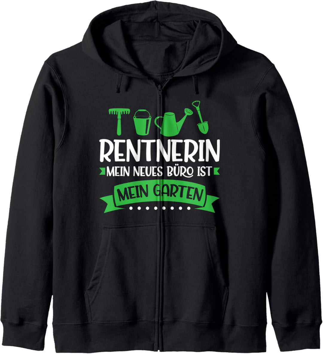 Gartenarbeit Rentnerin Gärtner Kapuzenjacke