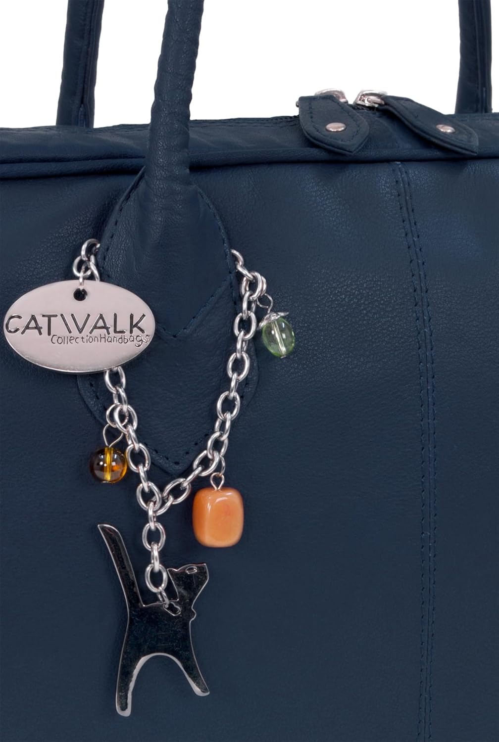 Catwalk Collection Handbags - Damen Leder Schultertasche Gross - Arbeitstasche für Notizbuch A4 - Ab