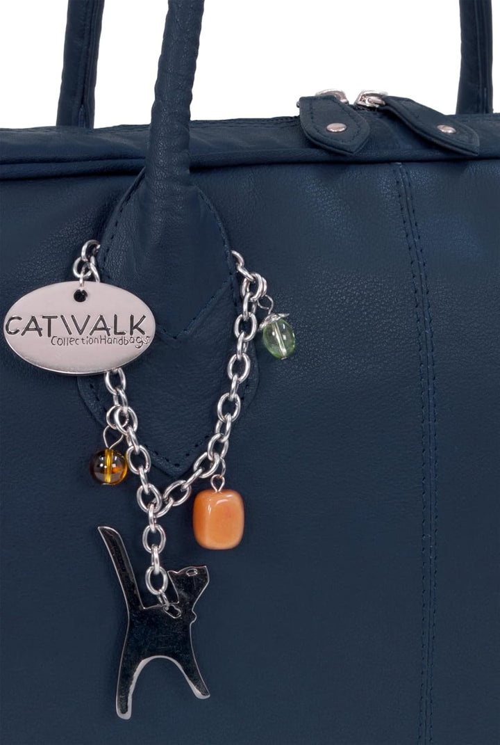 Catwalk Collection Handbags - Damen Leder Schultertasche Gross - Arbeitstasche für Notizbuch A4 - Ab