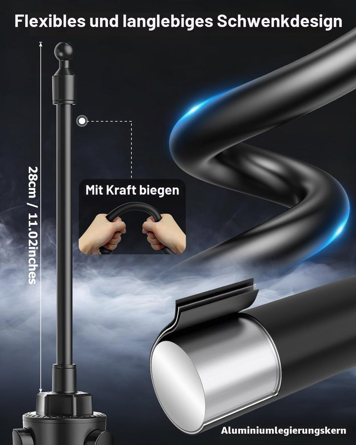 Oilcan Tablethalterungen Auto Becherhalter, Schwanenhals KFZ Tablet Getränkehalter mit Flexible Lang