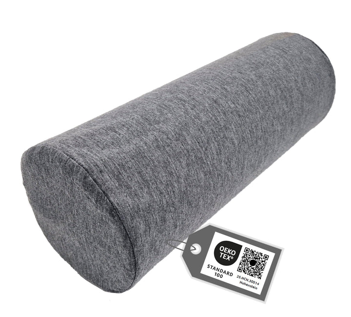 Tiga-Med Orthopädische Nackenrolle, Schaumstoff, Schwarz oder Anthrazit, 40x15cm, Abnehmbarer &amp; wasc