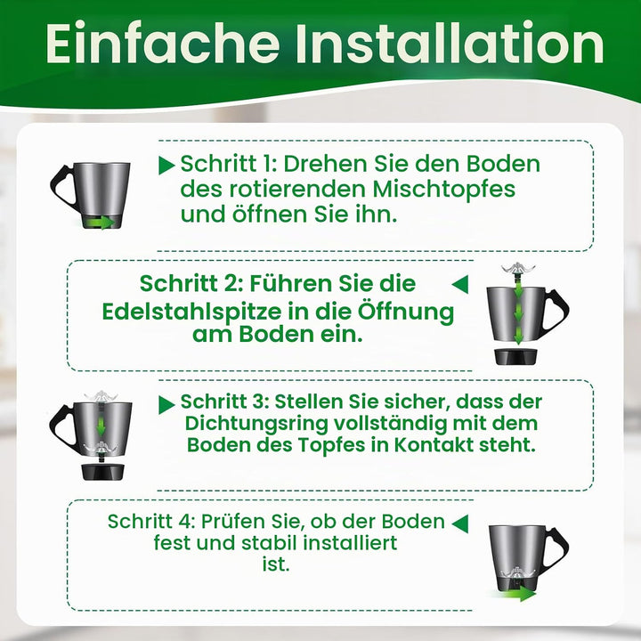 Teigmesser für Thermomix TM6 und TM5, Ohne Teigrückstände Nach Verwendung und Leicht zu Reinigen, Er