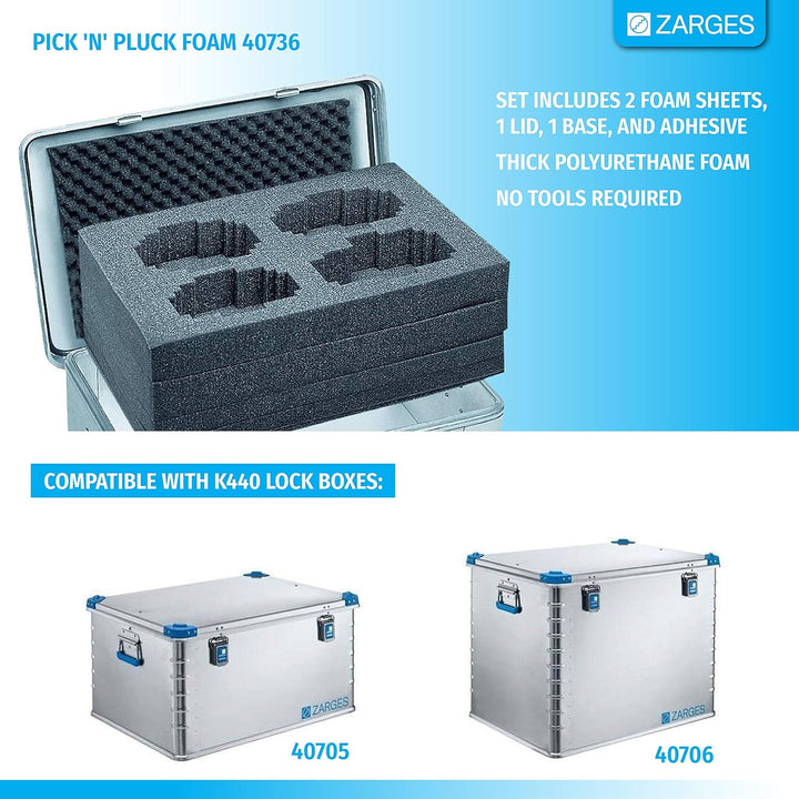 ZARGES Würfelschaumstoff Set 2