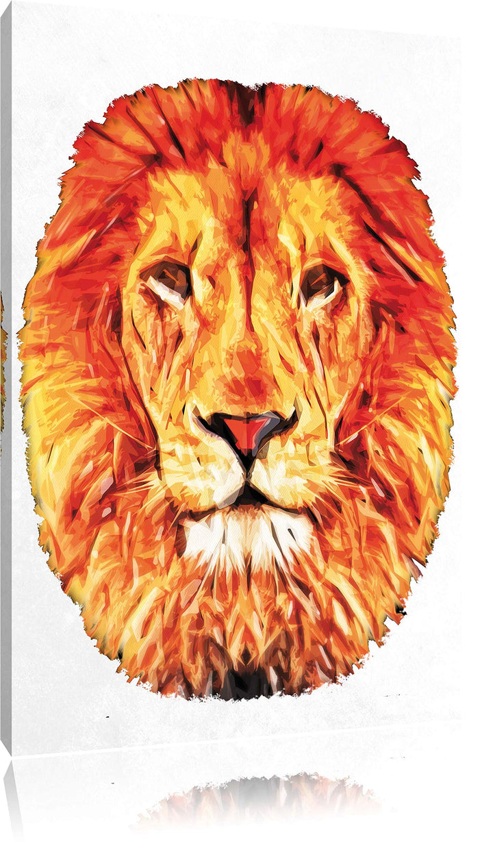 Leo white Leinwandbild Bild auf Leinwand, XXL riesige Bilder fertig gerahmt mit Keilrahmen, Kunstdru