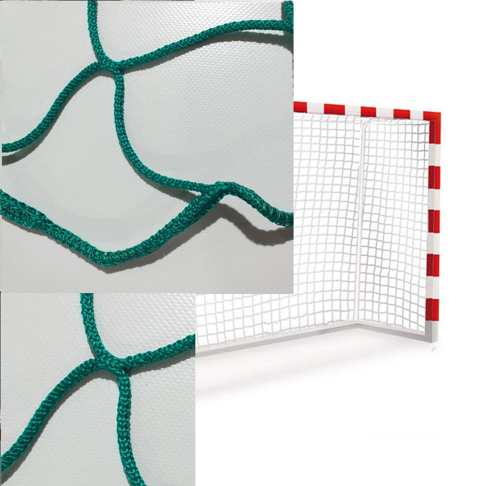 Sedion 1 Paar Handball-Netze und Futsal-Tore in Blau, Grün, Rot oder Schwarz, 3 x 2 m aus Polypropyl