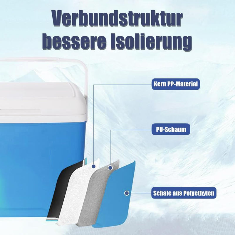 OKESYO 5L Kleine Kühlbox, Auto Passive Kühlbox mit Griff, Auto Kühlbox für Essen und Getränke, Therm