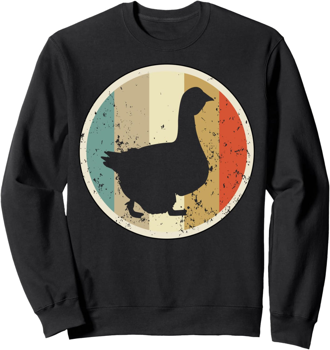Gans Gänsezucht Gänse Geflügel Geflügelzüchter Retro Vintage Sweatshirt