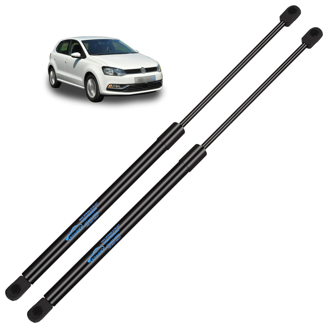 2x Gasdruckfeder VW Polo 9N 2002 2003 2004 2005 2006 2007 2008 2009 für Heckklappendämpfer Schwarz G