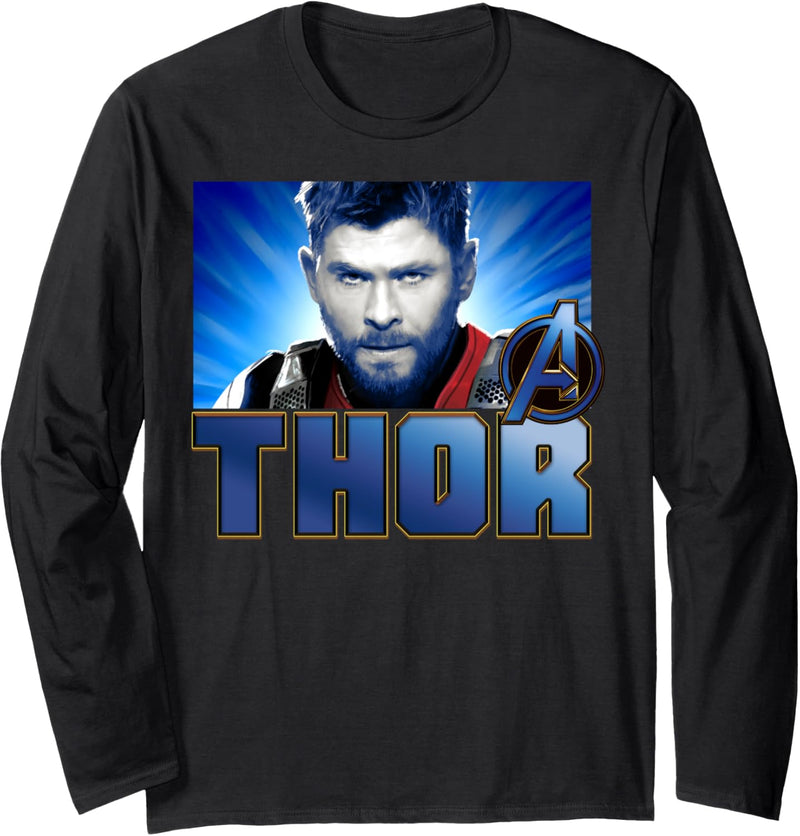 Marvel Avengers: Endgame Thor Simple Portrait Langarmshirt