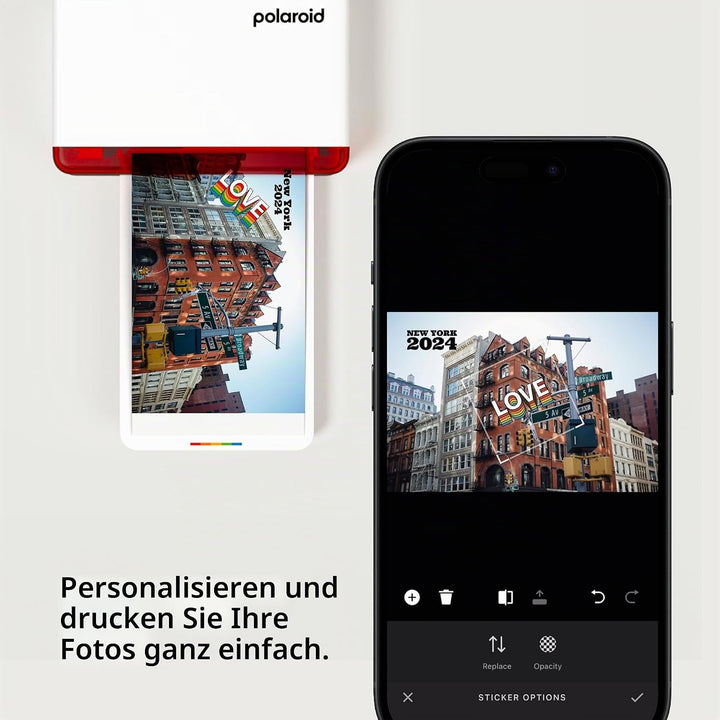 Polaroid - Everything Box Hi Print 4x6 - Bluetooth-Fotodrucker (Drucker + Papierkartusche)