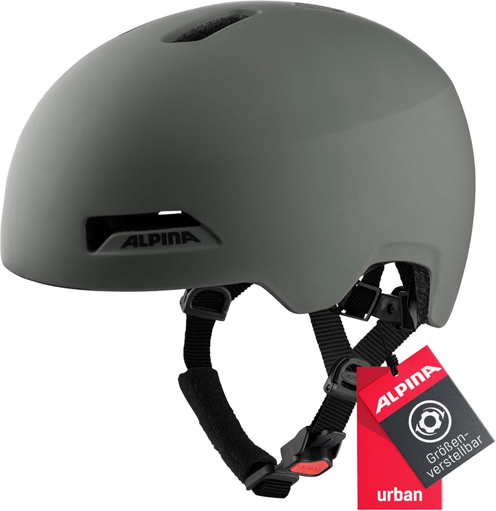 ALPINA HAARLEM - Robuster, Individuell Anpassbarer & Leichter Urban Fahrradhelm Für Erwachsene coffe