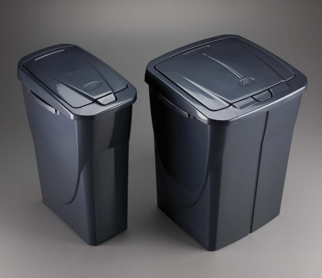 M-Home | EcoBin Mülltrenner | Connect Ready, Kunststoff, anthrazit, 25 l Anthrazit 25 l, Anthrazit 2