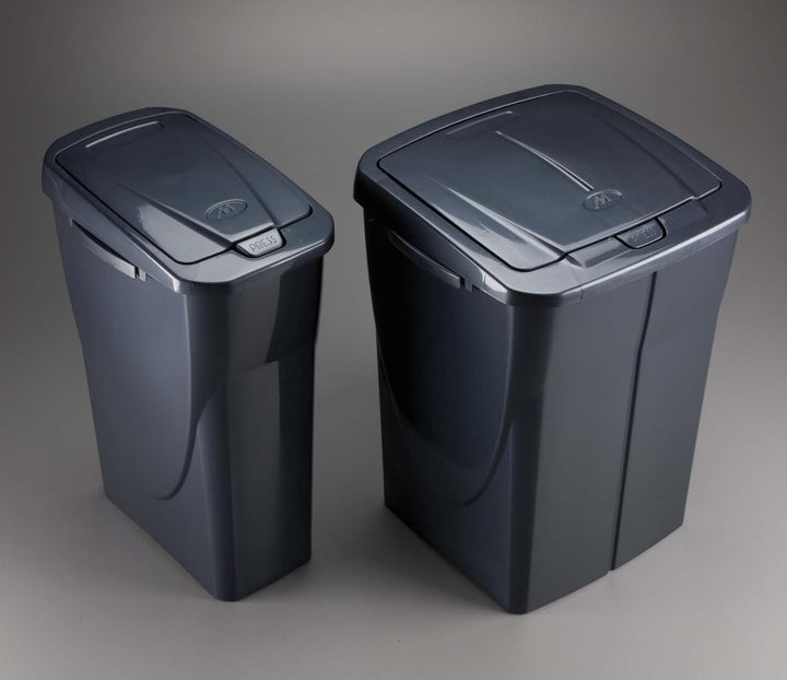 M-Home | EcoBin Mülltrenner | Connect Ready, Kunststoff, anthrazit, 25 l Anthrazit 25 l, Anthrazit 2