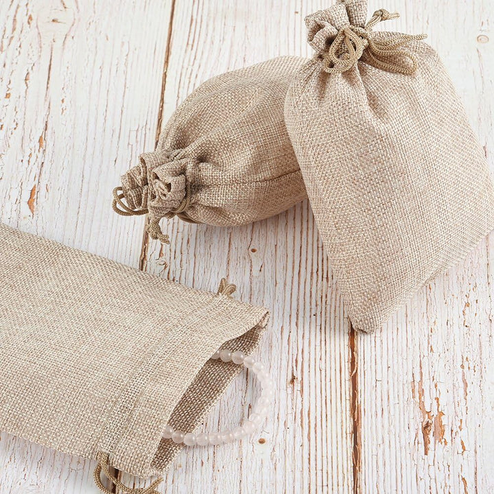 Irich 30 Stück Säckchen Baumwolle (13 X 18 cm/5.12 X 7.09 In.), Geschenktüten Klein für Hochzeit Par