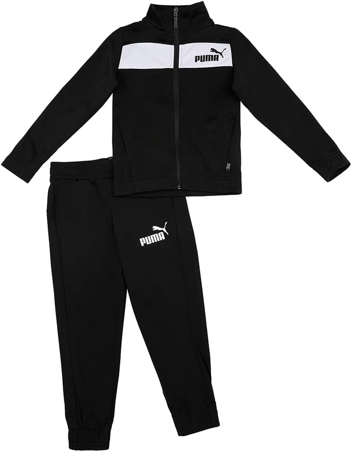 PUMA Boy's Poly Suit Cl B Track Suit,Schwarz (Puma Black), 152