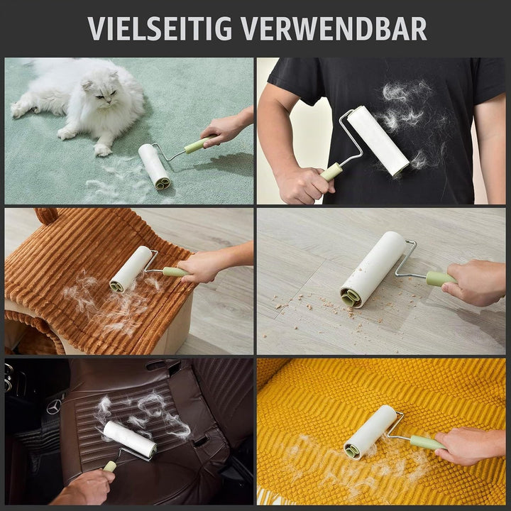 Extra Klebrige XXL-Fusselrolle für Kleidung, Sofa, Bett, Teppich – 16 cm mit 360 Blättern(360 Blätte