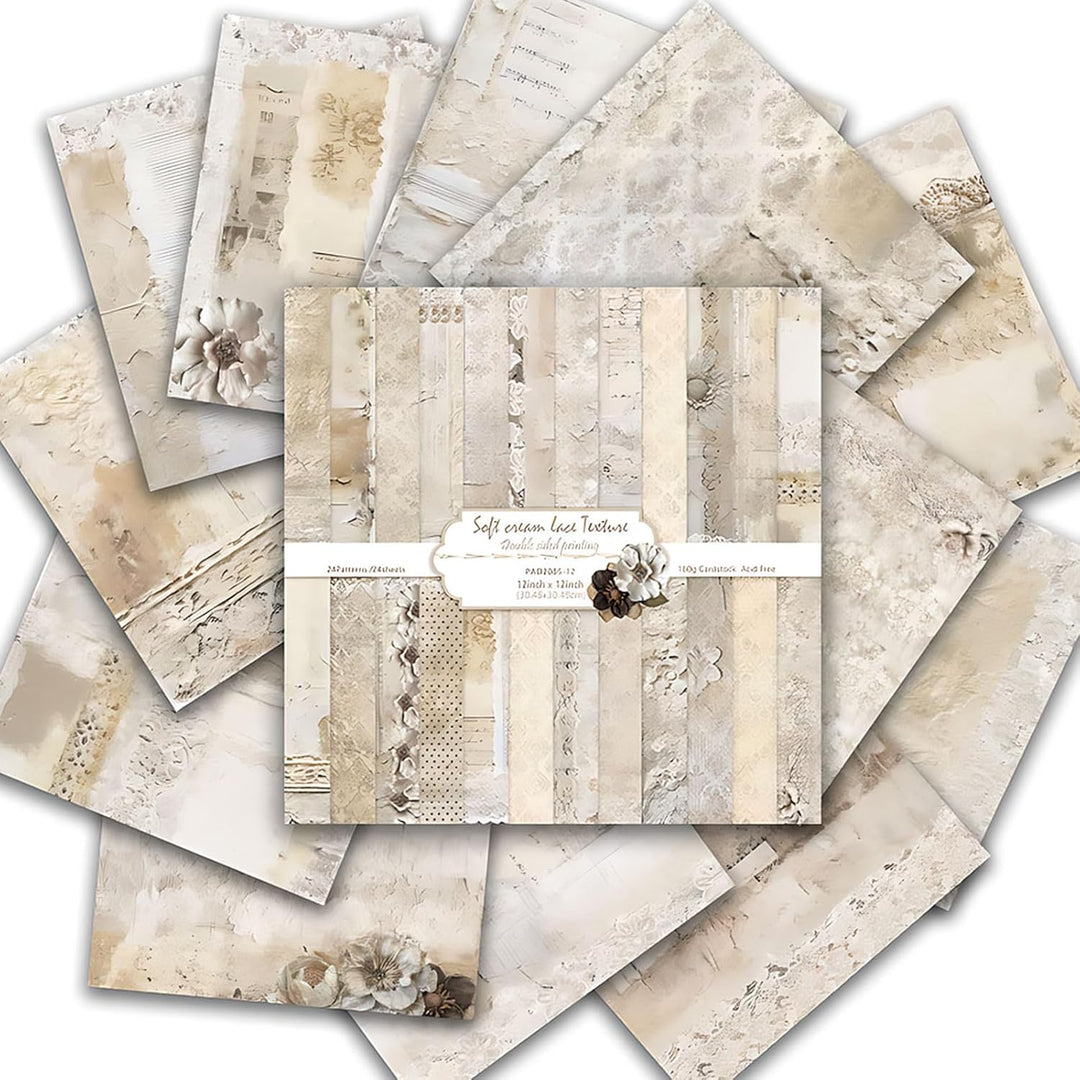48 Stück Designpapier Block mit Muster Doppelseitiges Scrapbook Papier Decoupage Papier Hintergrundp