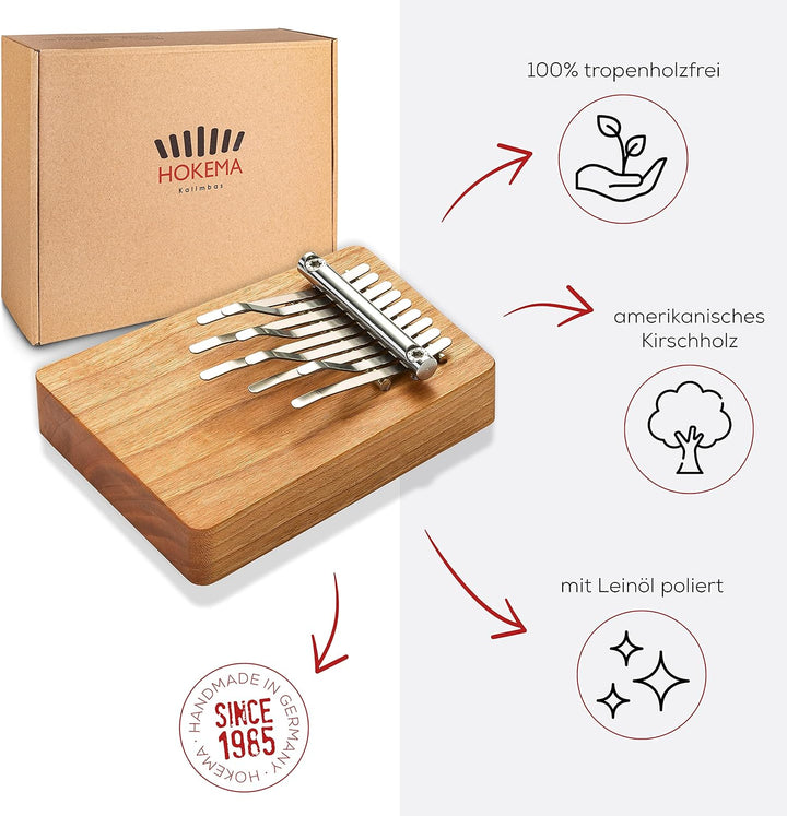 Hokema Kalimba B9- Das Original handgefertigt in Deutschland - Daumenklavier - Leicht zu lernendes M