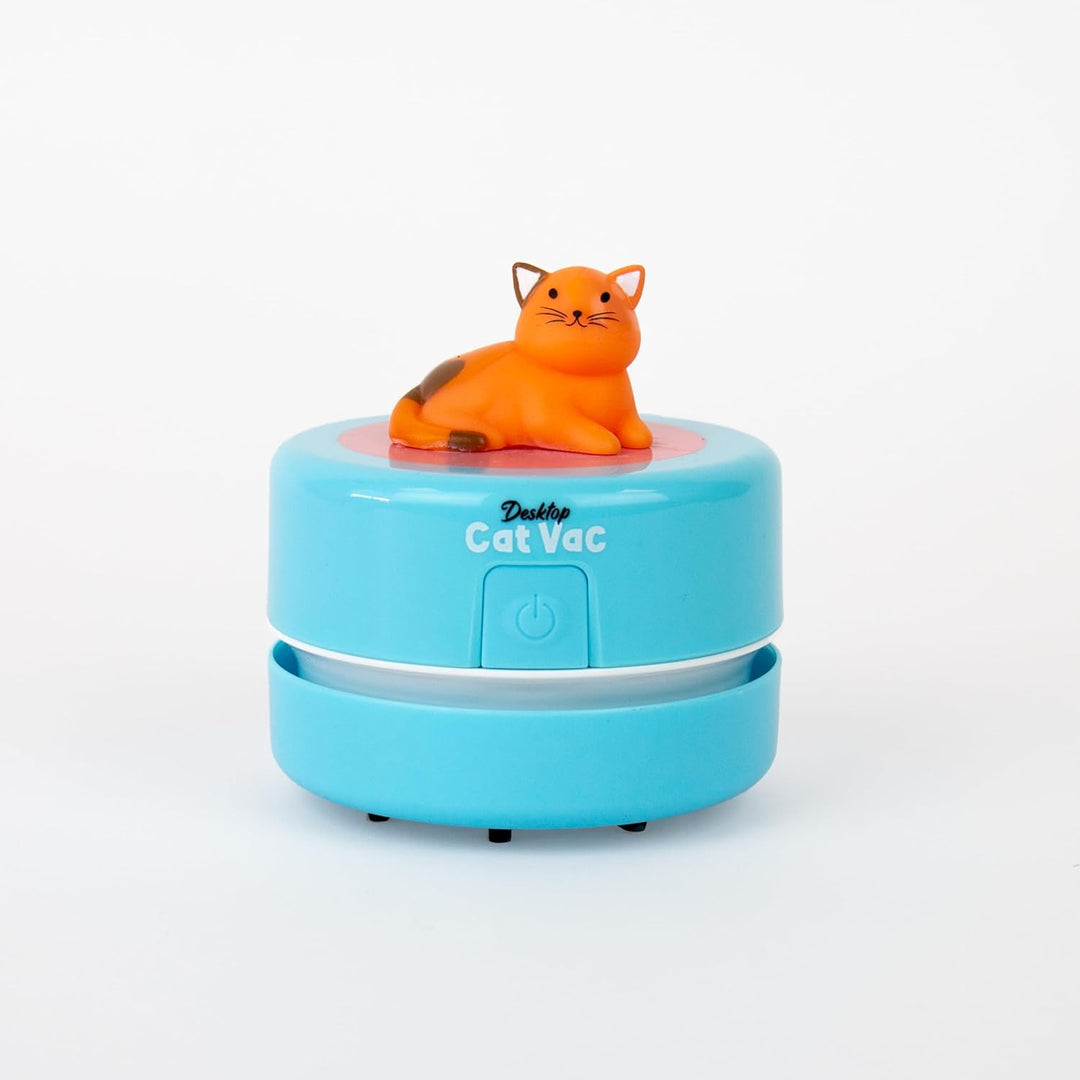 Gift Republic Wiederaufladbarer Reiniger, Katzensauger, Desktop-Staubsauger, Blau