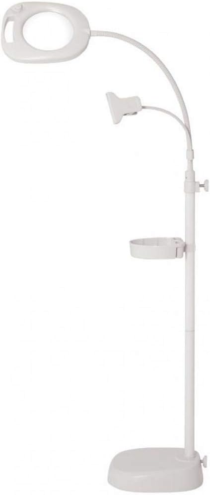 Purelite 4-in-1 Crafters Magnifying Lamp, Plastic, White by Purelite
