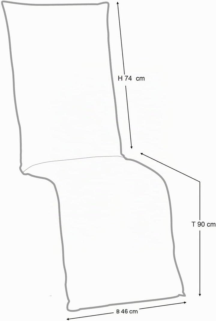 Relaxauflage Polsterauflage Gartenstuhlauflage | Grün | 50 x 170 cm | Baumwolle | Polyester