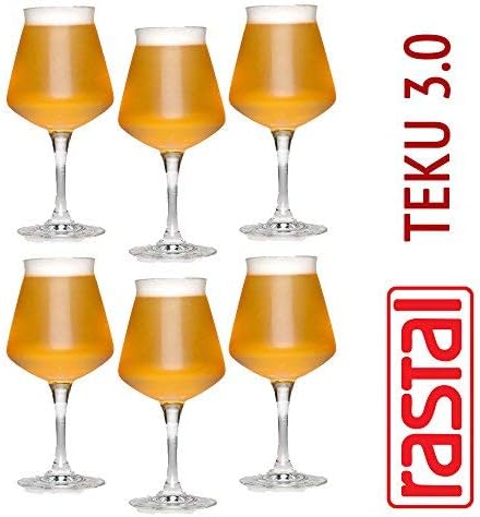 Rastal - 6 Craft Beer Verkostungs Gläser - Modell TEKU 3.0-42 cl. (14,8 Imp.FL.oz.)