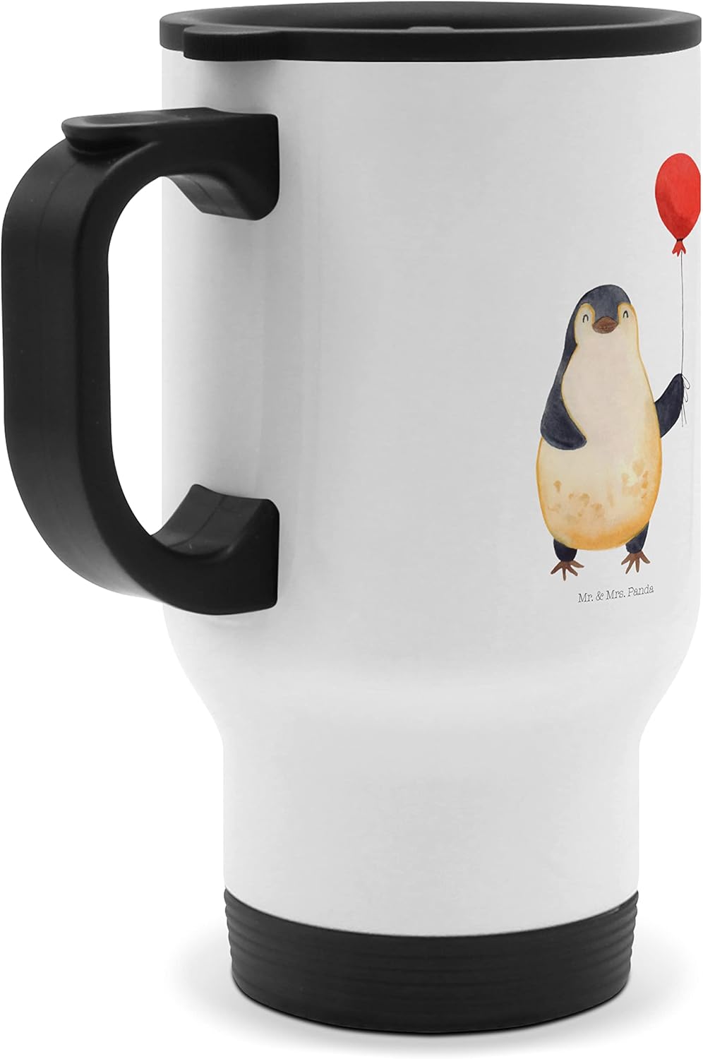 Mr. &amp; Mrs. Panda Thermobecher Pinguin Luftballon - Geschenk, Jahrmarkt, beste Freundin, Liebe, Reise