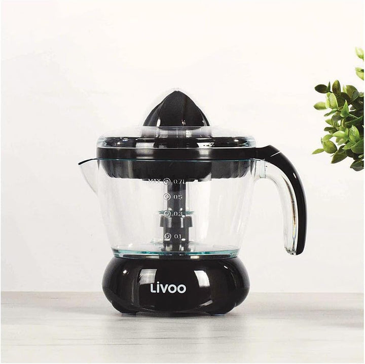 Livoo - Elektrische Zitruspresse DOD131N, Schwarz, Schwarz