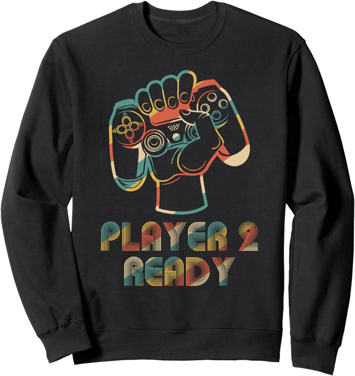 Player 2 Ready in Combo mit Spieler 1, 3, 4 Family Gaming Sweatshirt