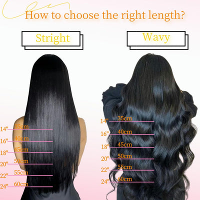 HotLulana Tape Extensions Echthaar Jet Schwarz Skin Weft Extensions echthaar 100% Natürliche Echthaa