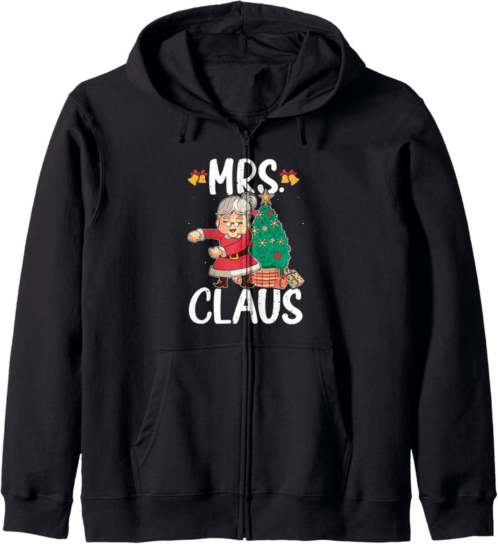 Mrs Claus Santa Weihnachtszeit Paar Love Xmas Spirit Kapuzenjacke