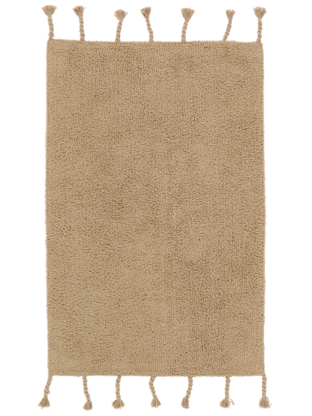 RugVista Badematte Zale, 90 x 60 cm, Rechteckig, Mittelflor, Drehbar, Moderner Badteppich, Maschinen