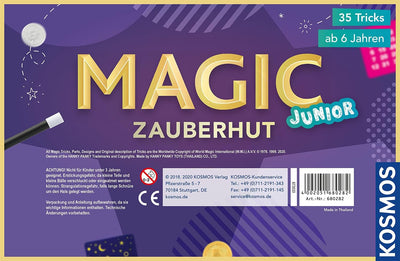 Kosmos 680282 - Magic Zauberhut, Lerne einfach 35 Zaubertricks und Illusionen, Zauberkasten mit Zaub