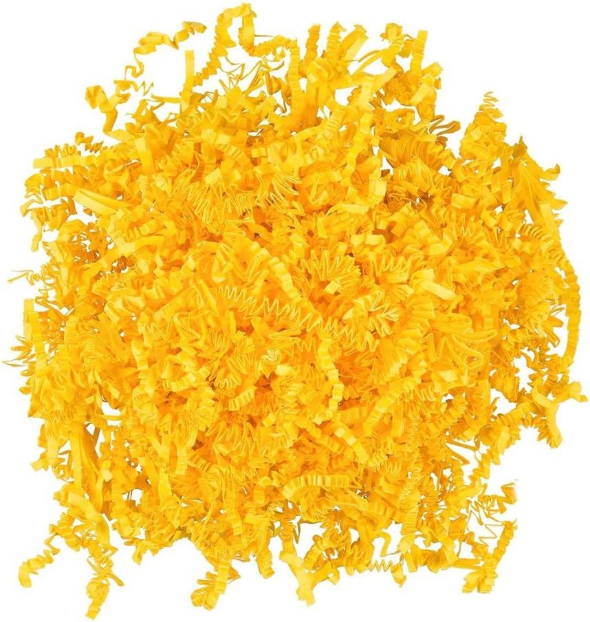 SizzlePak 511, Gelb, gelbes Füllmaterial und Polsterpapier zum Füllen, Polstern, Ausstopfen, Dekorie
