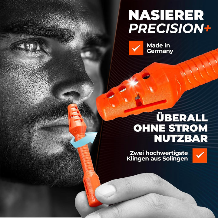 SilkslidePro Men’s Grooming Pflegeset Pro Edition – Nasenhaartrimmer, Nagelset, Ohrhaar-Rasierer & G