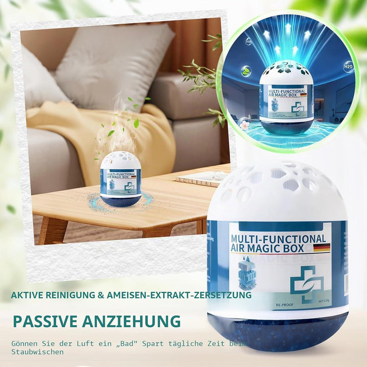 4 Stück Indoor Luftreinigung Staubentfernung Magic Box, Multifunktionale Air Magic Box mit automatis