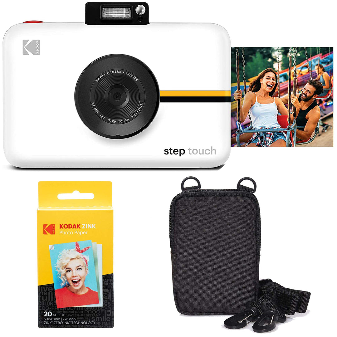 KODAK Step Touch 13MP Digitalkamera & Instant-Drucker mit 3,5"-LCD-Touchscreen-Display (Weiss) Reise
