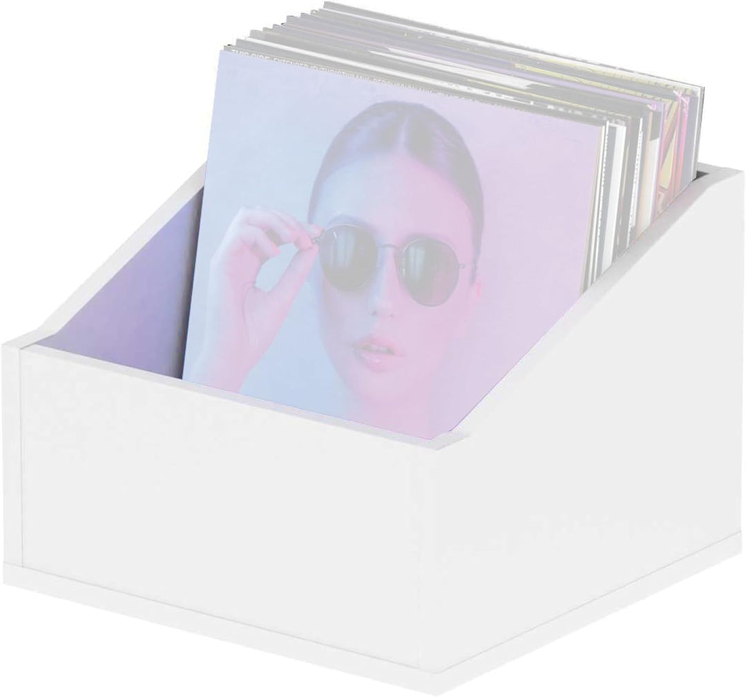 Glorious Record Box advanced white 110 - bis zu 110 Platten im 12''-Format, optisch abgestimmt, Lief