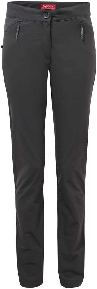Craghoppers Damen Outdoorhose NosiLife 12 - Regular Holzkohle, 12 - Regular Holzkohle