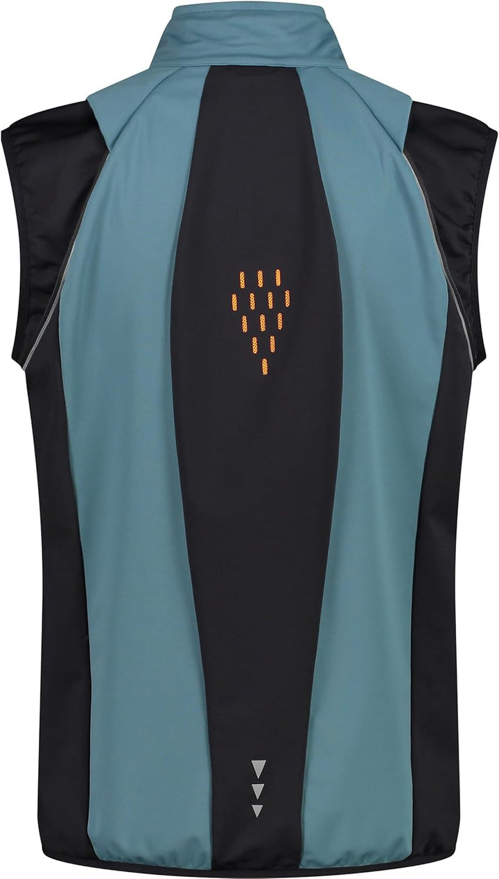 CMP Damen Gilet Softshell Waterproof Weste 50 hydro-bluesteel, 50 hydro-bluesteel