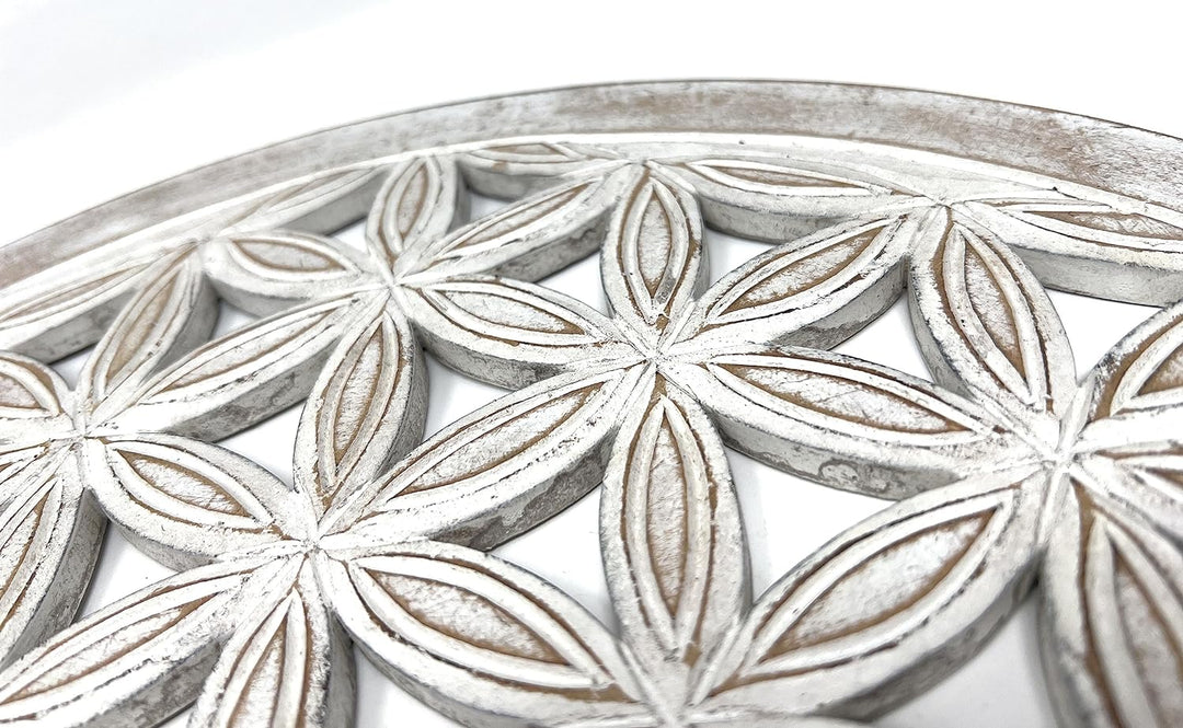 Trintura Blume des Lebens Wandbild 60cm Lebensblume Energiebild Handarbeit gross Wand-Bild-Dekoratio