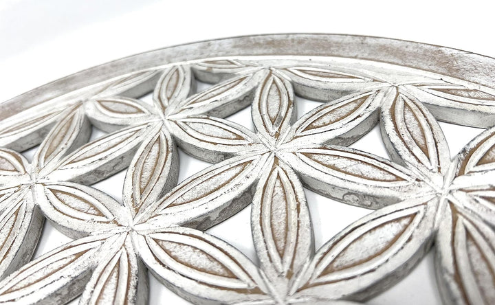 Trintura Blume des Lebens Wandbild 60cm Lebensblume Energiebild Handarbeit gross Wand-Bild-Dekoratio