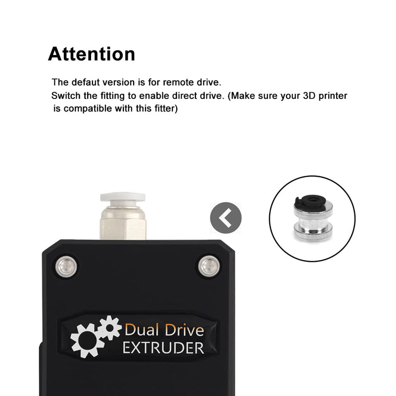 IMETRX Dual Drive Gear Extruder Bowden Extruder Zahnrad für Prusa i3 Anycubic Mega Creality Ender 3